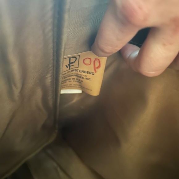 Diane Von Furstenberg Extra Large Tote in Gray Brown With Gold Accents - Picture 10 of 13